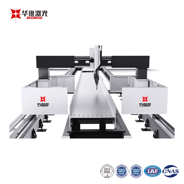 3D CNC H-trabs Laser secans Machina 12000W pro Metallum Ferro Processing